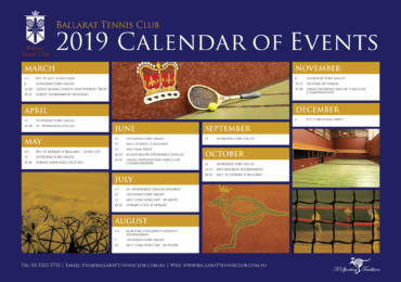 2019 Calendar of Events
